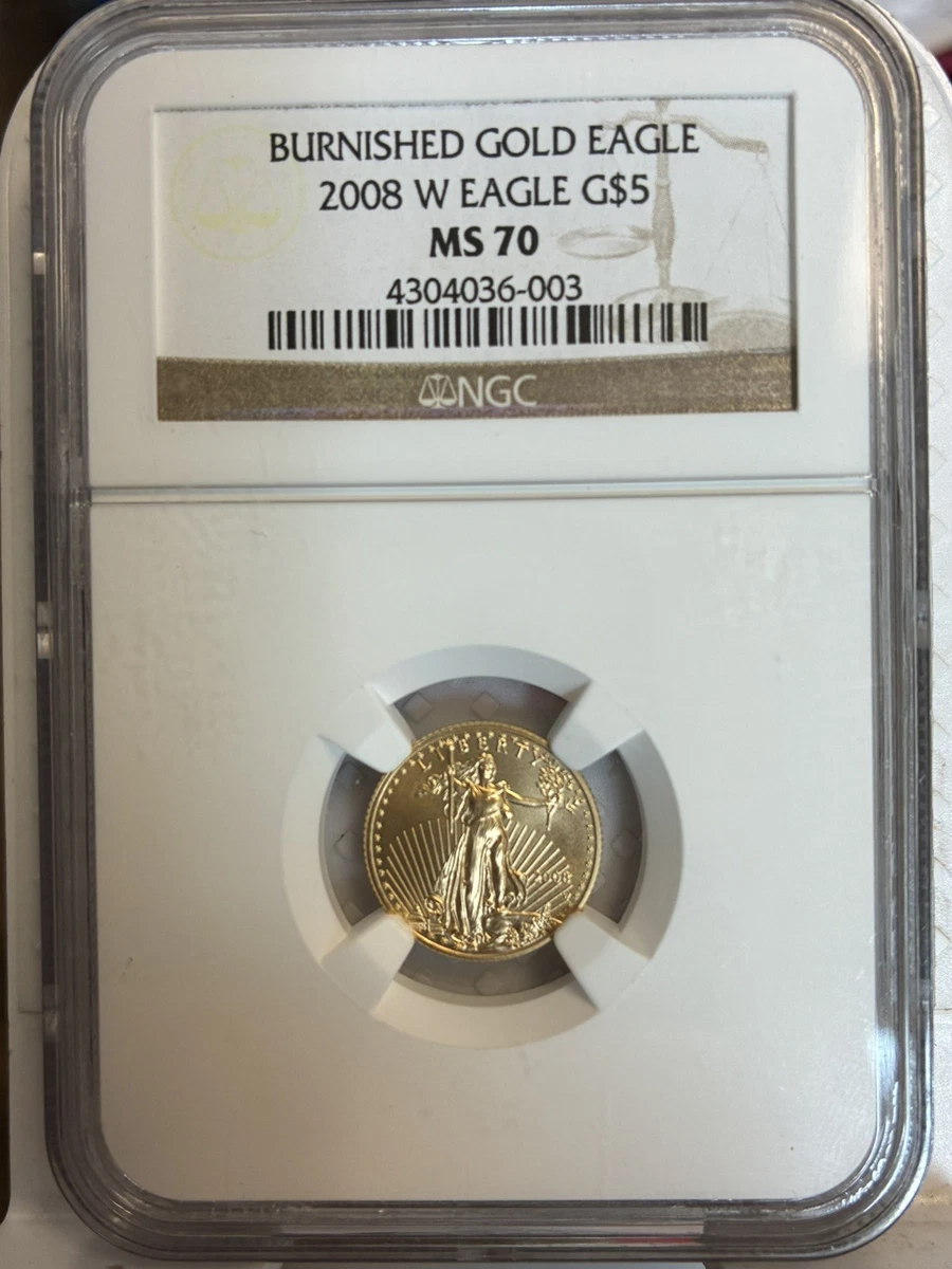 アメリカイーグル 1/10オンス　ピン　18k 8g MS 70 American Eagle 1/10oz Gold Bullion Coins for sale | eBay