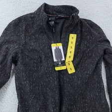 Spyder Active 1/4 Zip Fleece Pullover Sweater Womens S Black Heather Base Layer