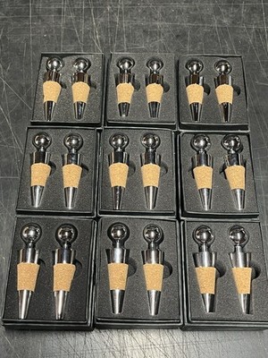 18 Leed s bottle stoppers wine whiskey beer beverages heavy metal chrome alloy