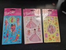 Vintage 1998 Barbie Sandylion Stickers New Sealed Mattel Rare 4 Packs 8 Sheets