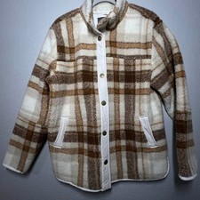 Maurice Plaid Sherpa Snap-Front Jacket