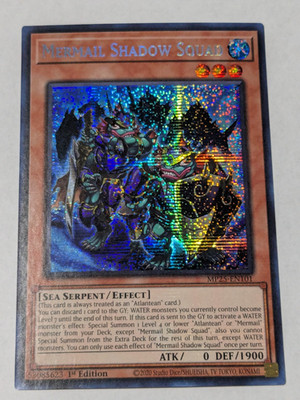 Mermail Shadow Squad Prismatic Secret Rare Yugioh! Mega pack 2025