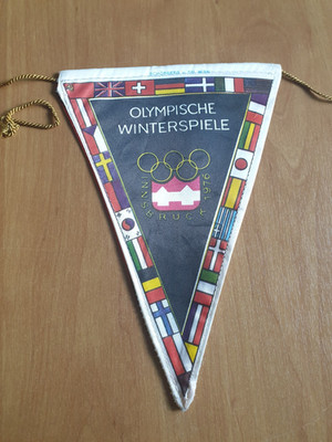 Wimpel OLYMPISCHE WINTERSPIELE Innsbruck 1976 AUSTRIA
