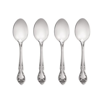 Lyon Queens Fancy 18/8 Stainless Steel Teaspoon (Set of Four)