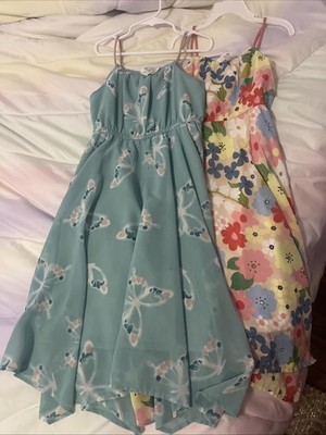 Floral and Butterfly Print Sundresses for Girls (Set of 2)