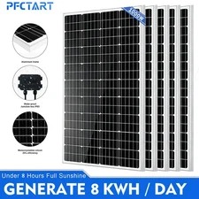 1000W Solar Panel Monocrystalline Off-Grid 200 Watt For Camping Battery Home RV