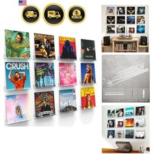 Vinyl Record Shelf Wall Mount 12 Pack, 12 inch Album Record Display