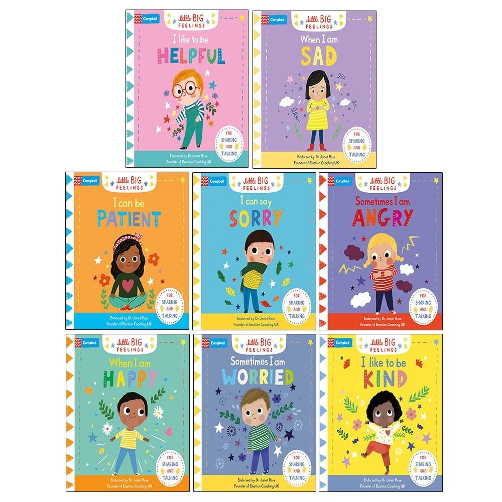 Campbell Little Big Feelings Series 8 Books Collection Set I Like to be Kind,