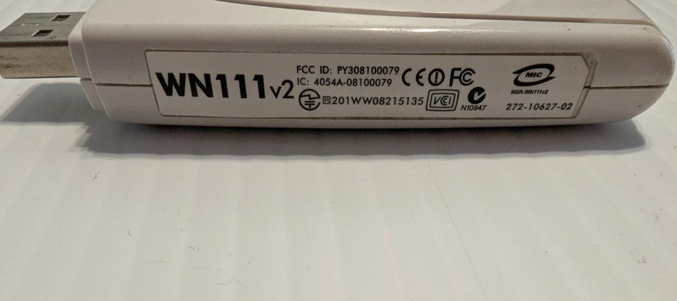 NETGEAR WG111 V2 Wireless-N USB Adaptor WN111 v2 with Power Supply 120V / 12V - Image 4 of 4