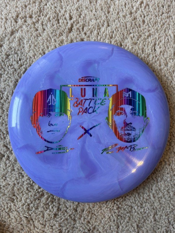 Discraft Luna Battle Pack Paul McBeth Anthony Barela Purple Swirl w/Rainbow Foil