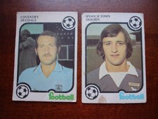 2 x 1975 Monty Gum Football Trading Cards - Osborn & Dugdale