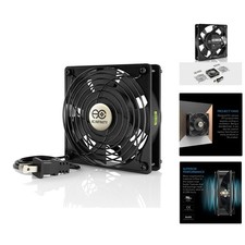 AXIAL 1225 Quiet Muffin Fan, 120mm, -Certified for DIY Cooling Projects
