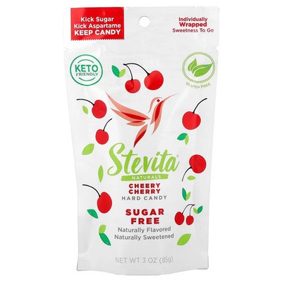 Naturals, Sugar Free Hard Candy, Cherry Cherry, 3 oz (85 g)