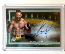 MICHEL PEREIRA 2025 TOPPS MIDNIGHT UFC HORIZON TWILIGHT AUTO /99 Q1610