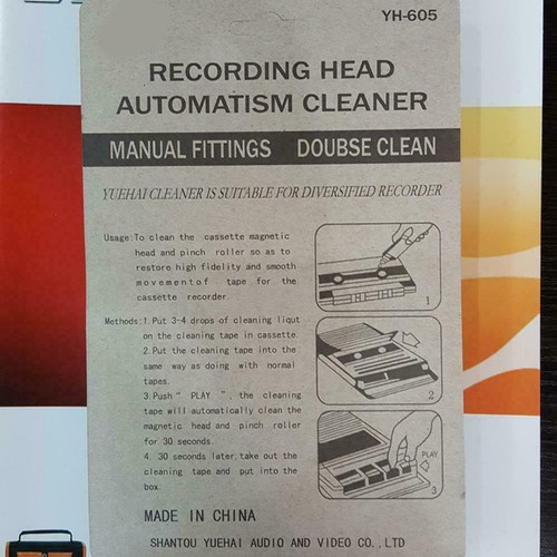 1x Wet Type Cassette Tape Head Cleaner Demagnetizer Deck Home Audio UK K6T0 - Picture 10 of 10