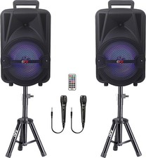 QFX PBX-800TWS 8-Inch TWS Bluetooth Stereo PA...