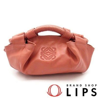 LOEWE Nappa Aire Mini 2WAY Handbag 309.12.102 Nappa Leather Ladies Handbag Salmo