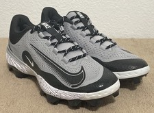 Nike Alpha Huarache Elite 4 Low MCS Baseball Cleats FD6221-002 Men Sz 10