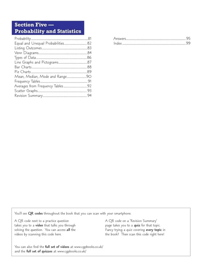 2 x CGP KS3 Maths Revision Foundation with Answer Key Stage + 10 minute tests  - Image 3 of 4