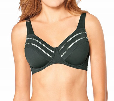 Triumph Floral Cascades W pt Damen Ungepolstert Bikini Oberteil mit Bügel Grün