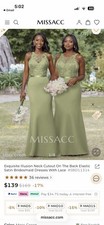 NEW Miissacc Bridesmaid, Mother Of The Bride/Groom Formal Dress Size 2 Green