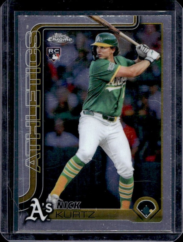 2025 Topps Chrome Update Nick Kurtz RC Rookie #USC178 Athletics