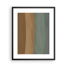 Poster 40x50cm Astrazione Oro Verde Stampe Immagini Quadri Moderni Murale