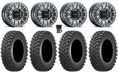 Method 415 Bdlk 15'' Wheels Gr +38mm 32'' Cross Trail Tires Can-Am Maverick X3
