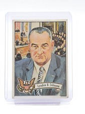 LYNDON B. JOHNSON 1972 TOPPS U.S. PRESIDENTS #35 36TH PRESIDENT Q1880