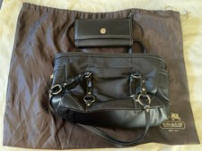 Coach Gallery East West Leather Shoulder Bag With Matching Wallet  Bag F12343