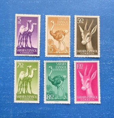 Spanish Sahara Stamps, Scott 81-86 Complete Set MNH