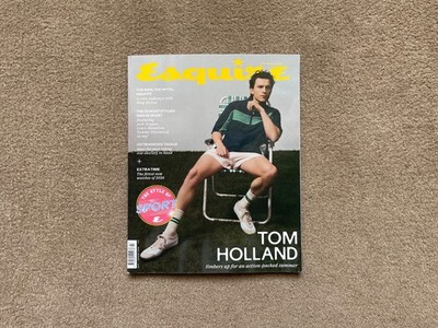 esquire magazine uk edition july - august 2026 tom holland ' the style of sport
