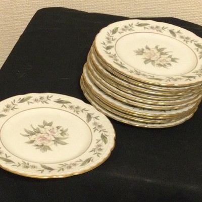 Bread Plates Fleur De Blanc by Royal Jackson Set of 11