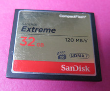 Sandisk Extreme 32GB Compact Flash CF Memory Card 120MB/s, UDMA 7 **FREE P&P**