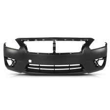 Front Bumper Cover Nissan Altima Sedan 2013-2015 Primed Fog Light Tow Hook Hole