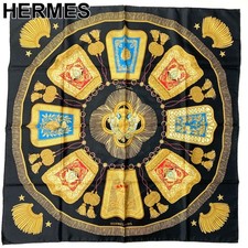 Herm s Poste et Cavalerie 90cm Silk Scarf Wrap - Elegant Vintage Accessory