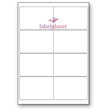 8 Per Sheet Blank A4 Gloss White Laser Printer Product Labels Label Planet®