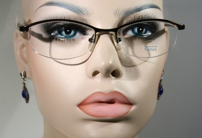 women's semi rimless eyeglass frames