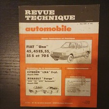 Revue Technique Fiat UNO 45 45 ES 55 55 S 70 S rta fiat uno 0.9 1.1 1.3 903 1116