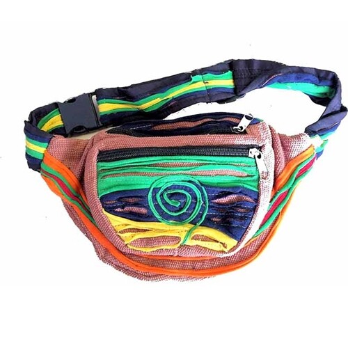 Borsa Da Vita Sportiva Multicolore – Fanny Pack Per Viaggi, Festival E Vacanze - Foto 1