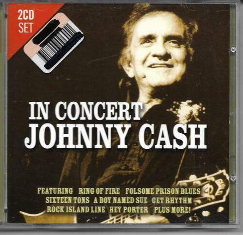 JOHNNY CASH - In Concert - 2 Disc BRAND NEW SEALED MUSIC ALBUM CD - AU STOCK - Picture 1 of 2