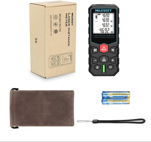 Mileseey 50M Laser Distance Meter Distance Area Volume Laser Measure Pythagorean - Picture 12 of 13