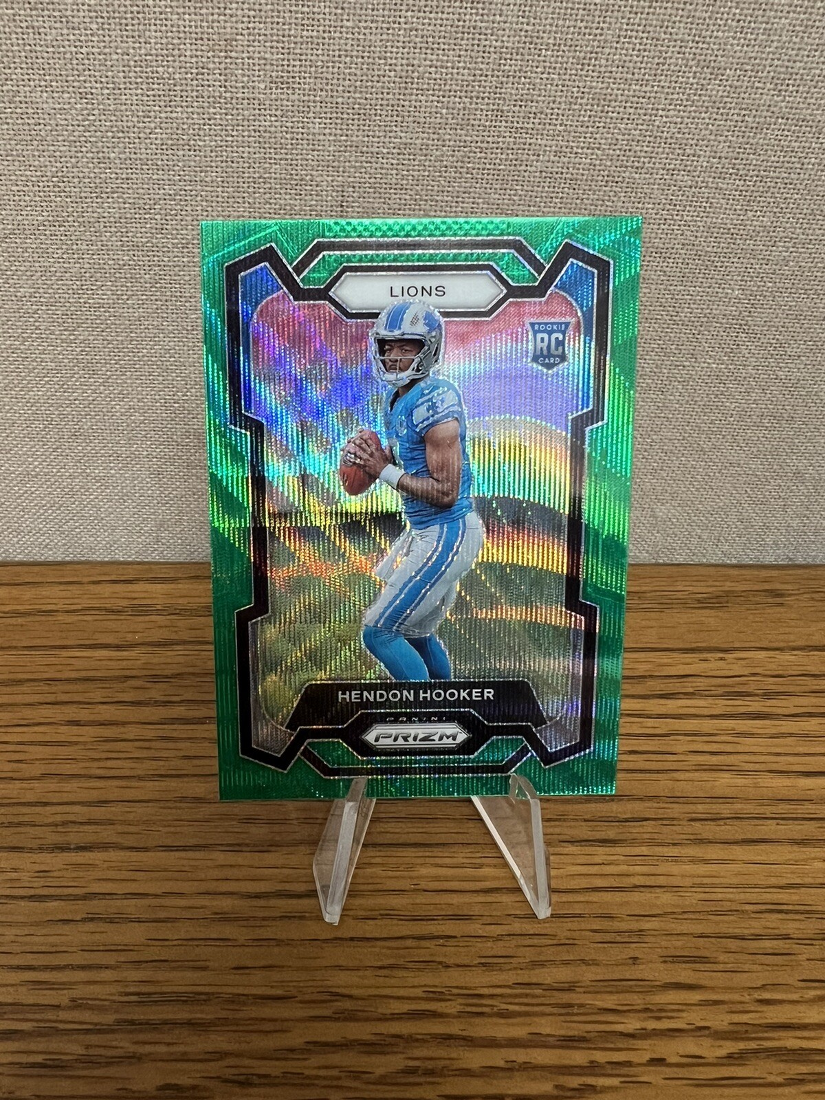 2023 Panini Prizm Football Green Wave Prizm #329 Hendon Hooker (RC)