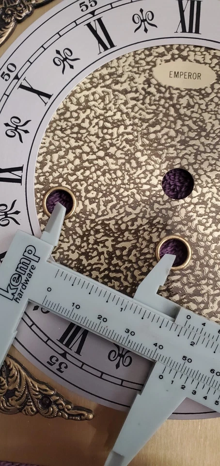 emperol clock dial for 341-020 movement with moon phase, raised - Image 4 of 4