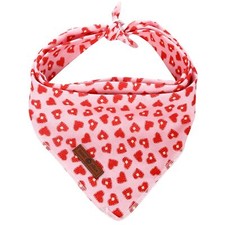 Valentine's Day Dog Bandana Triangle Bibs Scarf for Girl Boy Gift