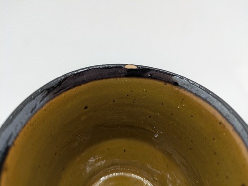 Set 6 Otagiri (?) Tazza da caffè in ceramica smaltata marrone con logo faccina sorridente - Foto 8 di 14