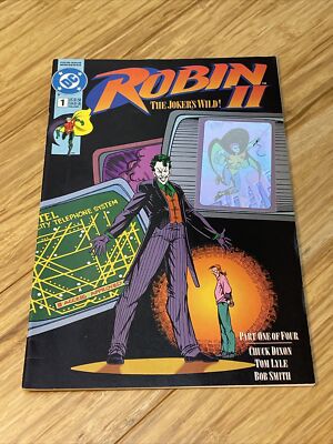 Vintage DC Comics Robin II The Joker's Wild Issue #1  Comic Book KG Hologram