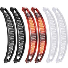 6 Pcs Banana Hair Clip Clincher Combs Ponytail Banan Clip Barrettes for Women