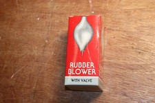 Vintage Premium Orange Rubber Dust Blower With Valve And Metal Tip