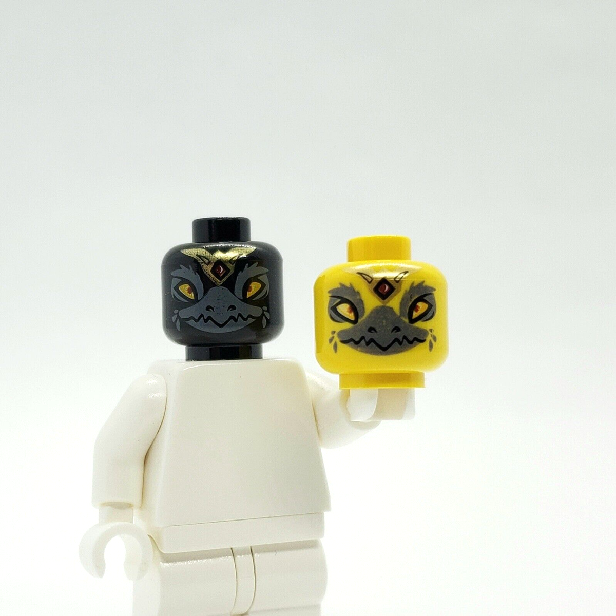 Lego Yellow Rawzom Head Misprint Error Test Print Prototype